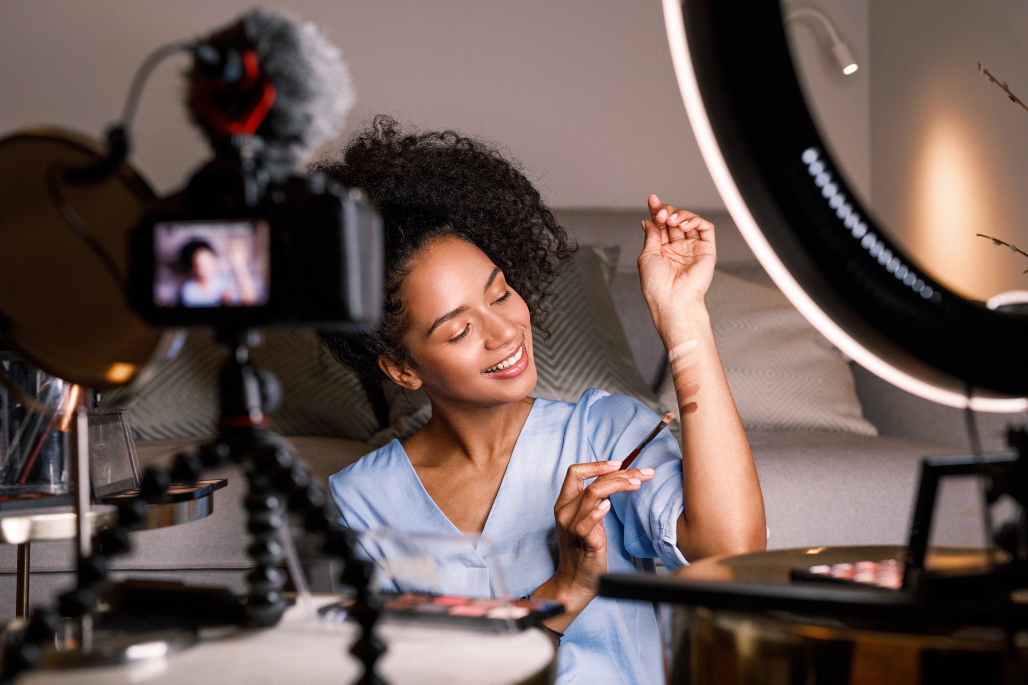 Girl Recording a Video